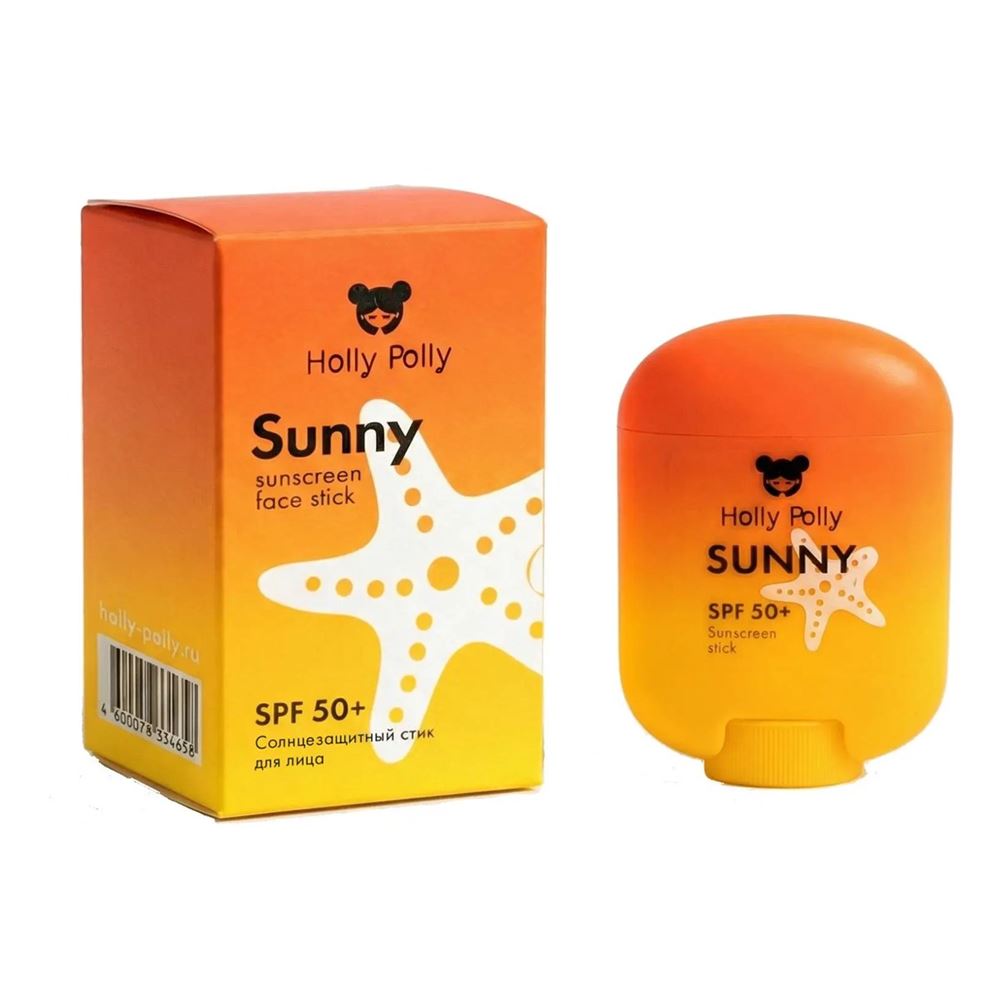 Holly Polly Face Care Sunny Sunscreen Face Stick SPF 50+ Стик солнцезащитный для лица 