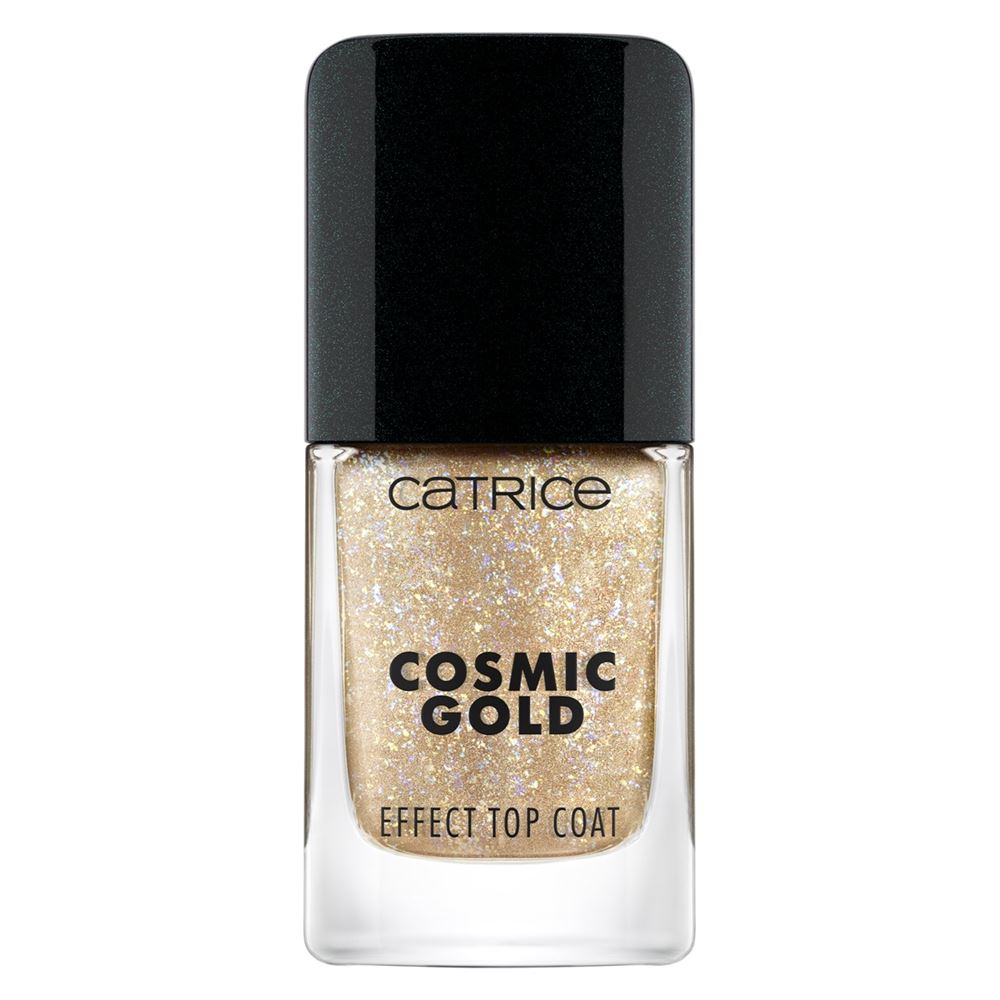 Catrice Nail Care Cosmic Gold Effect Top Coat Топовое покрытие для ногтей 
