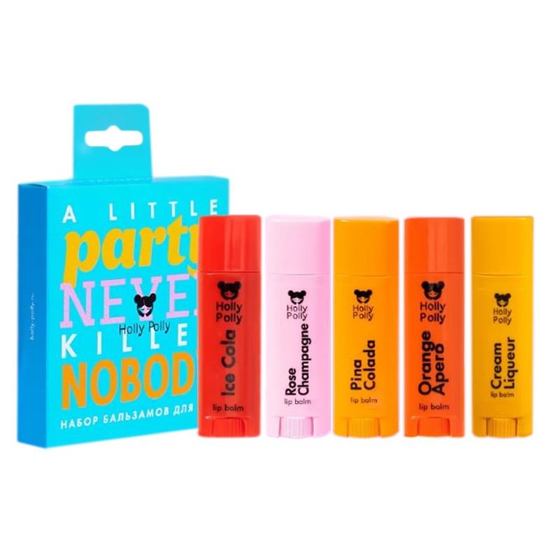 Holly Polly Face Care Набор Little Party Набор бальзамов для губ 