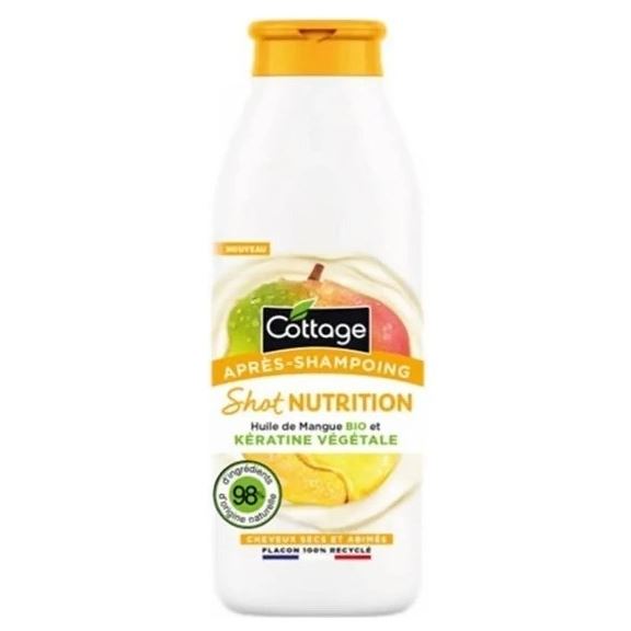 Cottage Шампунь для волос Conditioner Nutrition Shot - Organic Mango Oil  Кондиционер Заряд Питания для сухих и поврежденных волос с органическим маслом манго и растительным кератином 