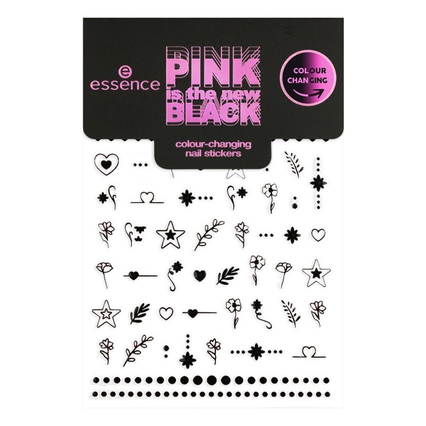 Essence Nail Care Pink is the New Black Nail Stickers Стикеры для ногтей, меняющие цвет