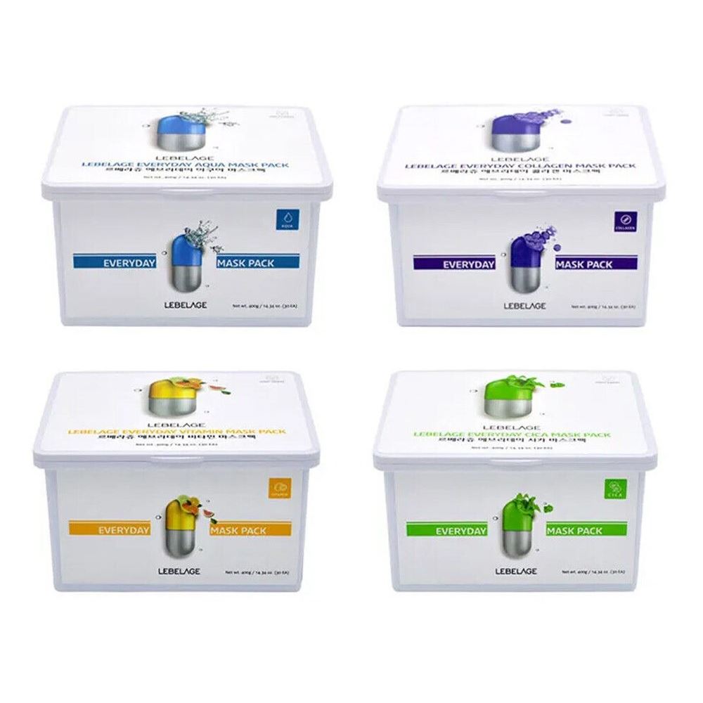 Lebelage Face Care Everyday Mask Pack Набор масок тканевых