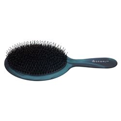 BRS02 Щетка массажная серия "SATIN", с  нейлон.штифт + нат. щетина, овал 15 рядов