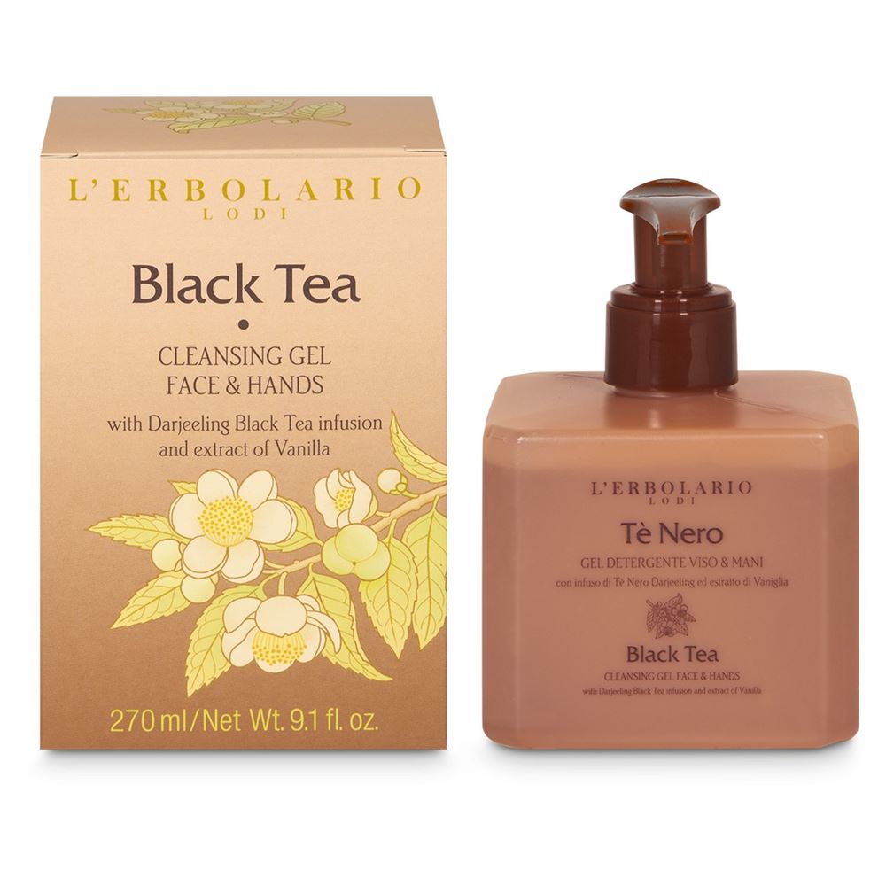 L`Erbolario Body Care Black Tea Cleansing Gel Face & Hands  Очищающий гель для лица и рук 