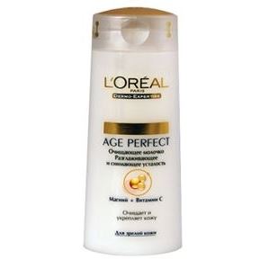L'Oreal Age Perfect Очищающее Молочко Эйдж Перфект Очищающее Молочко, разглаживающее и снимающее усталость для зрелой кожи