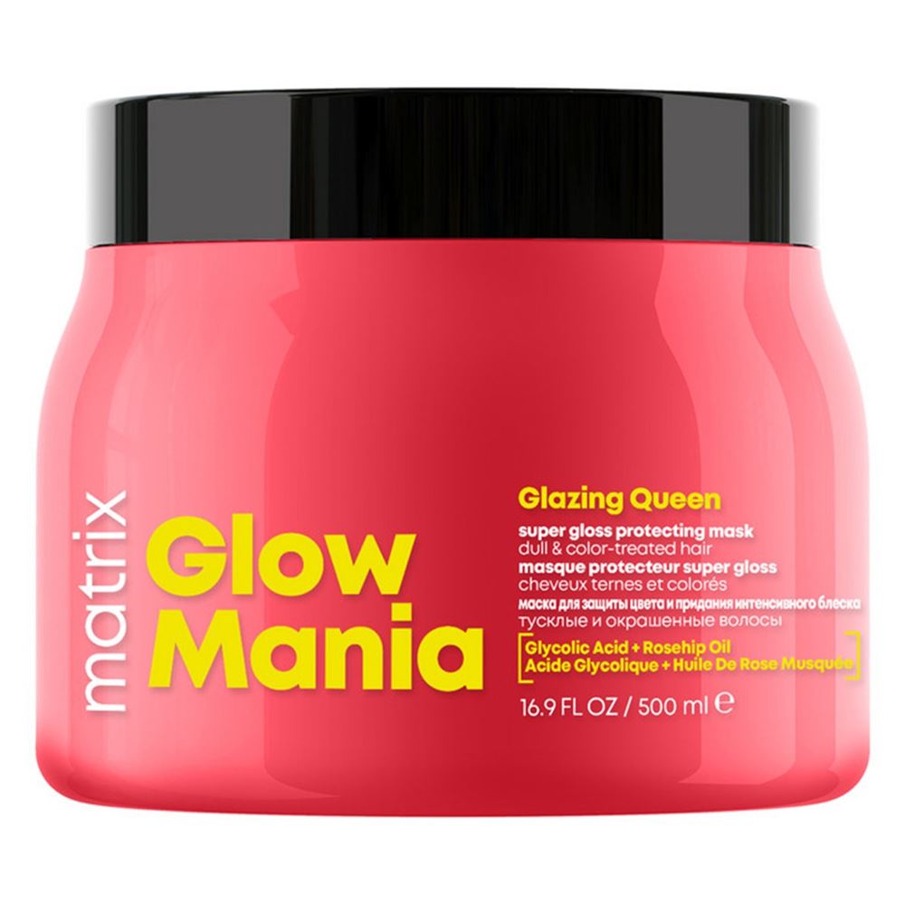Matrix Glow Mania Glow Mania Glazing Queen Super Gloss Protecting Mask Профессиональная маска для блеска окрашенных волос 