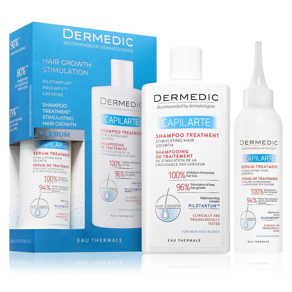 Dermedic Capilarte Набор Capilarte Hair Growth Stimulation Набор: сыворотка, шампунь стимулирующий рост волос
