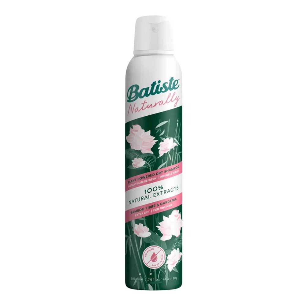 Batiste Dry Shampoo Shampoo Naturally Bamboo Fiber & Gardenia  Сухой шампунь