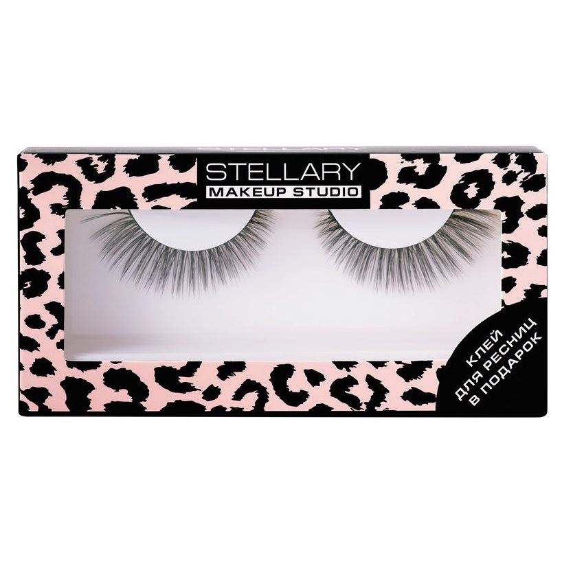 STELLARY Accessories False Eyelashes With Glue Supermodel Набор накладные ресницы с клеем