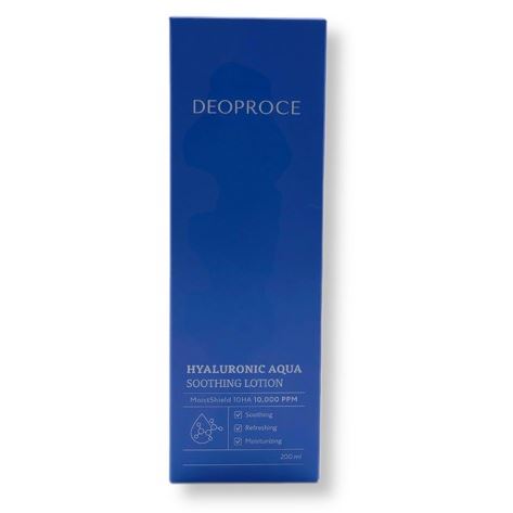 Deoproce Natural Skin Hyaluronic Aqua Soothing Lotion  Успокаивающий лосьон с гиалуроновой кислотой