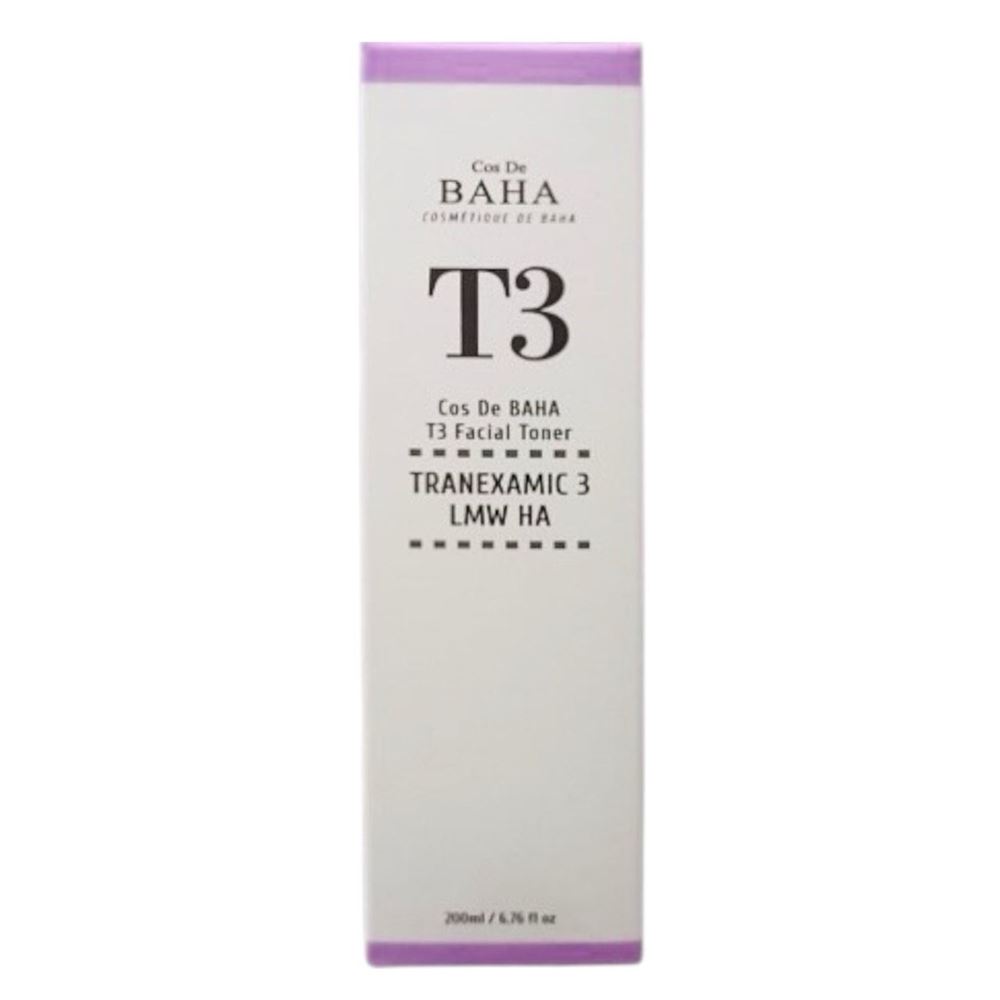Cos De Baha Toner T3 Facial Toner  Тонер для лица с низкомолекулярной гиалуроновой кислотой и транексамовой кислотой 