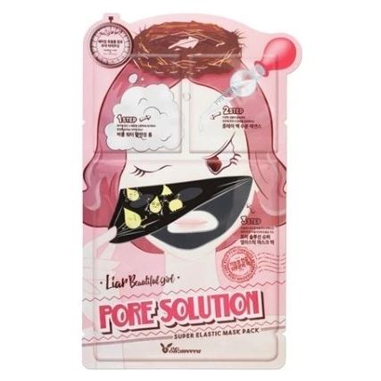 Elizavecca Face & Eyes Care 3-Step Pore Solution Super Elastic Mask Pack Трехступенчатая маска для лица для проблемной кожи 