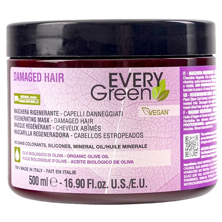 Dikson EveryGreen Vegan Damaged Hair Mask Regenerating  Маска для поврежденных волос