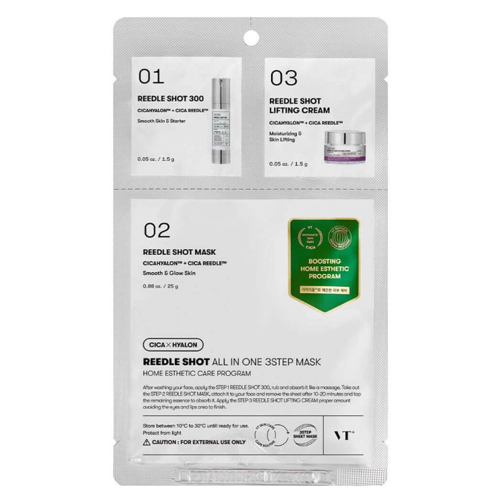 VT Cosmetics Reedle Shot Reedle Shot All In One 3step Mask Трёхступенчатый лифтинг-набор с микроиглами