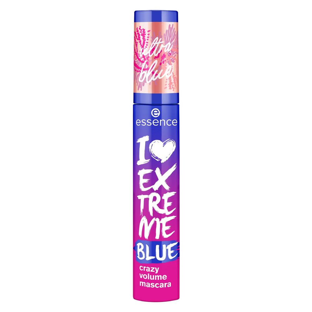 Essence Make Up Live Life in Coral I Love Extreme Blue Crazy Volume Mascara Тушь для ресниц