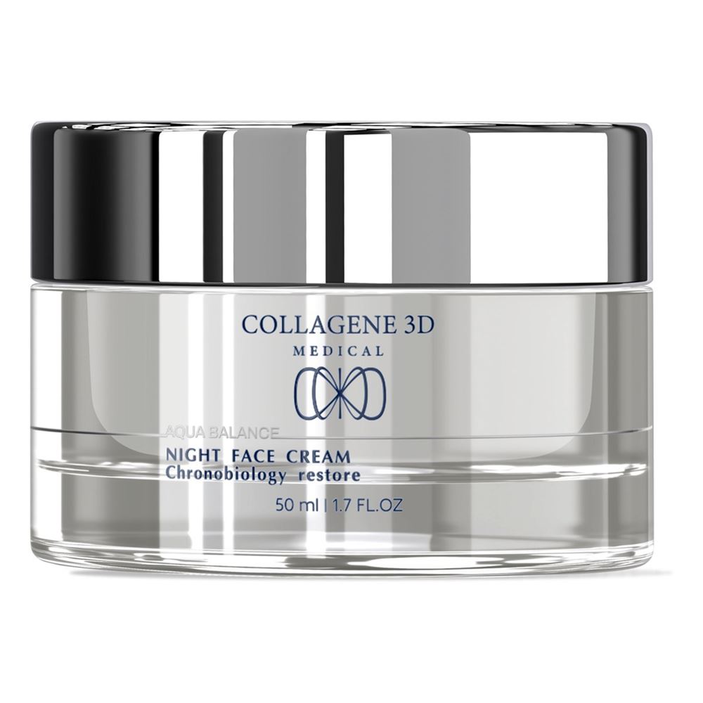 Medical Collagene 3D Aqua Balance Night Face Cream Chronobiology Cream Крем для лица ночной Хронобиологическое обновление