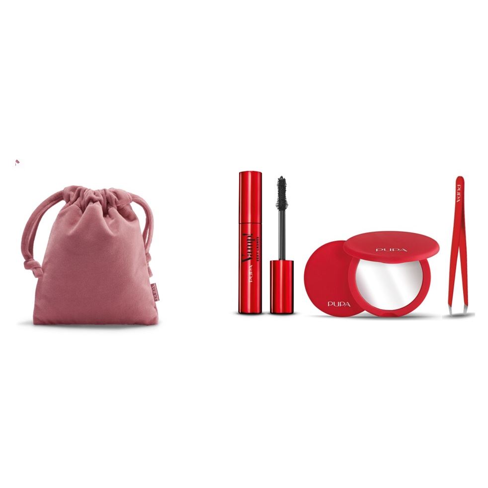Pupa Gift Sets Vamp! Sexi Lashes & Двойное зеркало & Пинцет для бровей & Сумка Набор: тушь, зеркало, пинцет, сумка