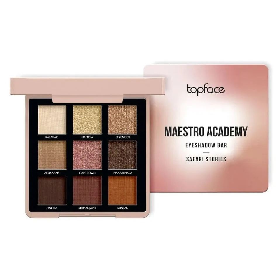 Topface Make Up Maestro Academy Eyeshadow Bar Палетка теней для глаз 