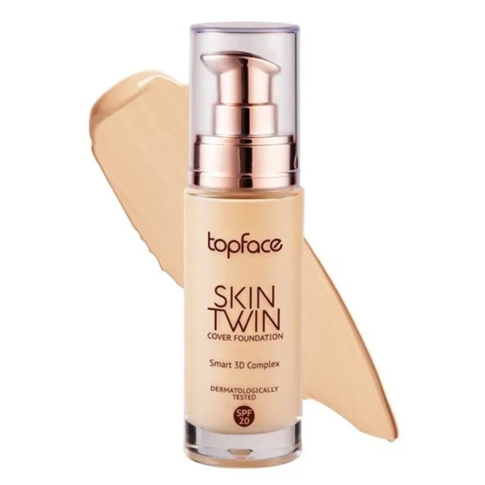 Topface Make Up Skin Twin Cover Foundation Тональный крем Двойное покрытие 