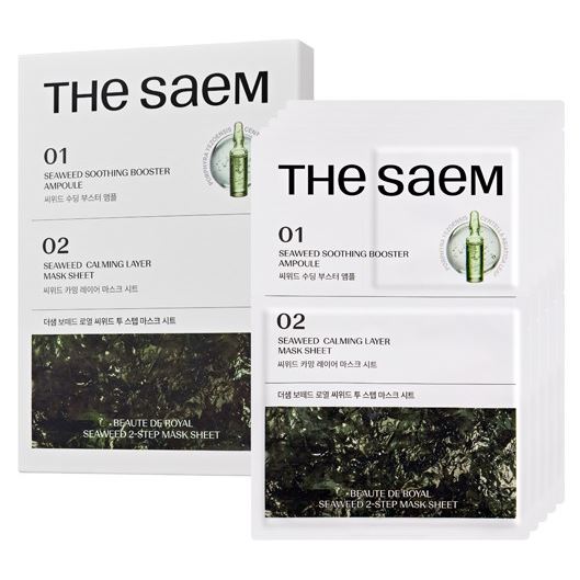 The Saem Face Care Beaute de Royal Seaweed Mask Sheet Маска тканевая для лица двухэтапная 