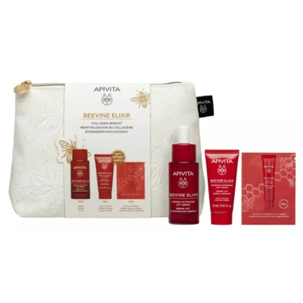 Apivita Beevine Elixir Набор Beevine Elixir Wrinkle, Firmness & Lifting Light Texture Набор: сыворотка, лёгкий крем, крем для контура глаз