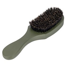 CO36 Щетка для укладки бороды и усов DEWAL "BARBER STYLE", прямоугольная большая, натуральная щетина