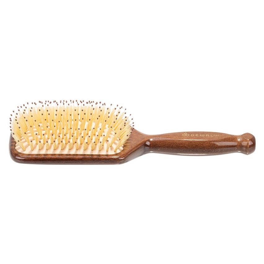 Dewal Professional Аксессуары для волос SOFT360 Щетка массажная DEWAL серия "SOFT" Щетка массажная, прямоугольная, нейлоновый штифт+ натуральная щетина, 11 рядов