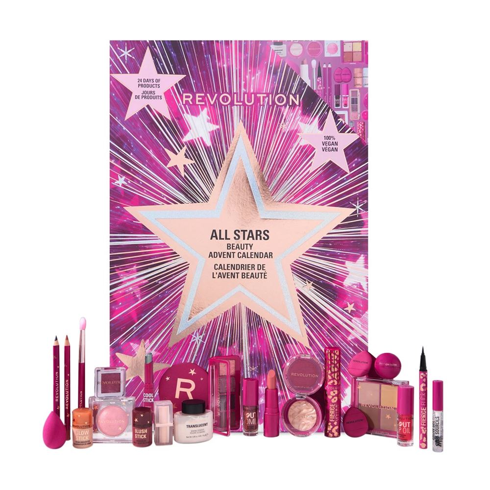 Revolution Makeup Make Up Beauty Advent Calendar 24 Days All Stars Набор Адвент календарь 
