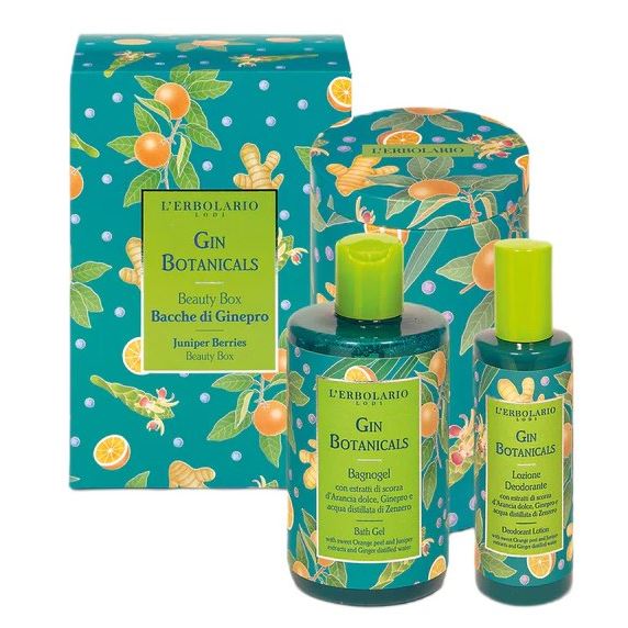 L`Erbolario Body Care Бьюти-набор Gin Botanicals Juniper Berries Набор: Гель для ванны,  лосьон-дезодорантв жестяной упаковке

