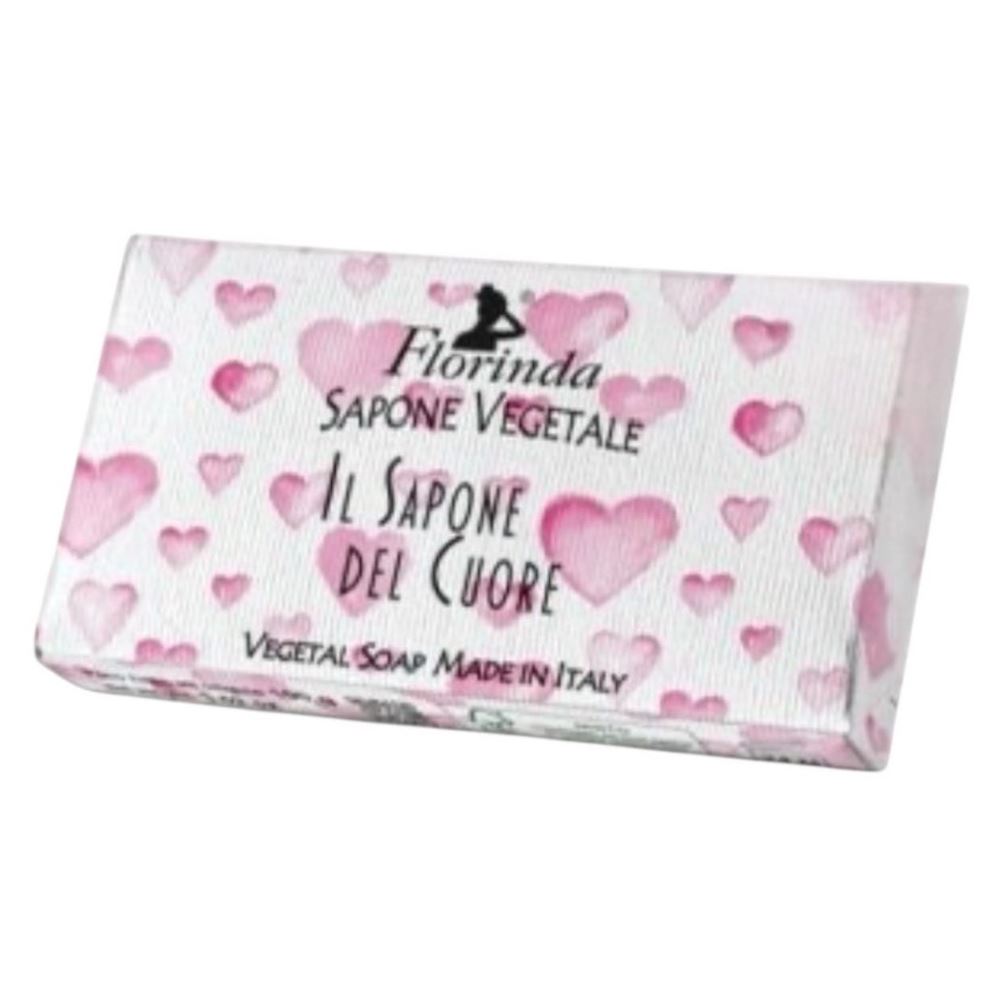 Florinda Tessuti Italiani Мыло туалетное твердое "Сердца" Cuore Rosa / Нежное Сердце Мыло туалетное твердое Нежное Сердце