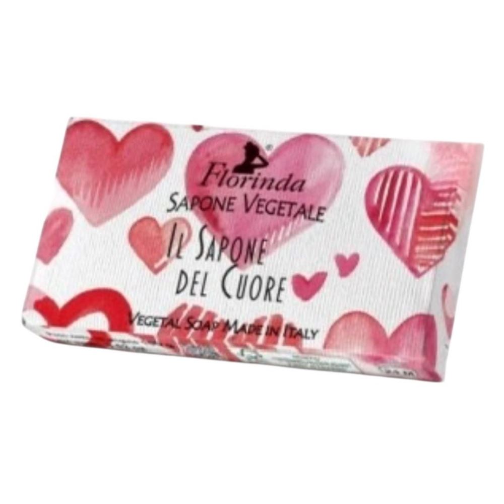 Florinda Tessuti Italiani Мыло туалетное твердое "Сердца" Cuore Rosso / Любящее Сердце  Мыло туалетное твердое Любящее Сердце 