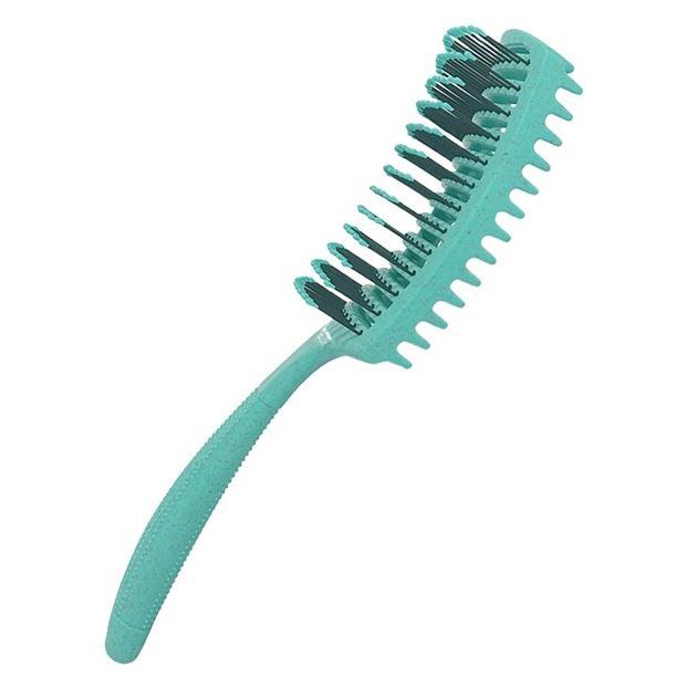 Harizma Professional Щетки и расчески для волос h10685 Nylon Щетка массажная широкая из экологичного пластика с добавлением соломенного волокна  Щетка массажная для волос