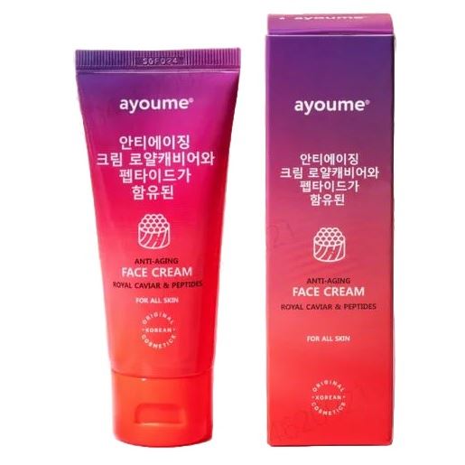 Ayoume Face Care Anti-Aging Cream - Royal Caviar & Peptides Крем для лица антивозрастной с королевской икрой и пептидами