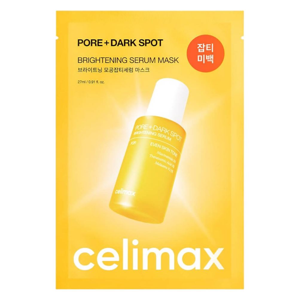 Celimax Solution Pore+Dark Spot Brightening Serum Mask  Маска на тканевой основе осветляющая