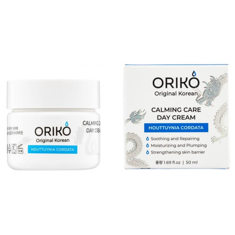 ORIKO Original Korean Calming Care Calming Care Day Cream With Houttuynia Cordata Extract Успокаивающий дневной крем для лица с экстрактом хауттюйнии и гиалуроновой кислотой 