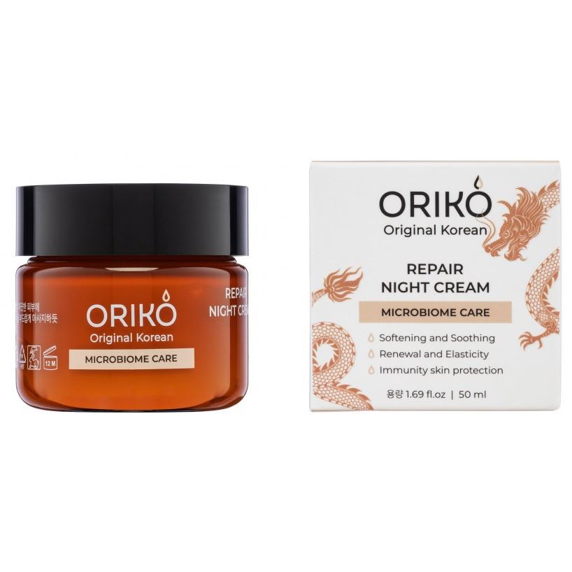 ORIKO Original Korean Repair Microbiome Care Repair Night Cream Microbiome Care  Ночной крем для лица восстанавливающий микробиом кожи 