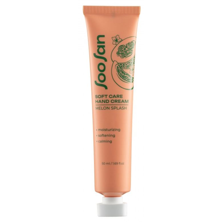 SooSan Body Care Soft Care Hand Cream Melon Splash  Увлажняющий крем для рук с ароматом дыни