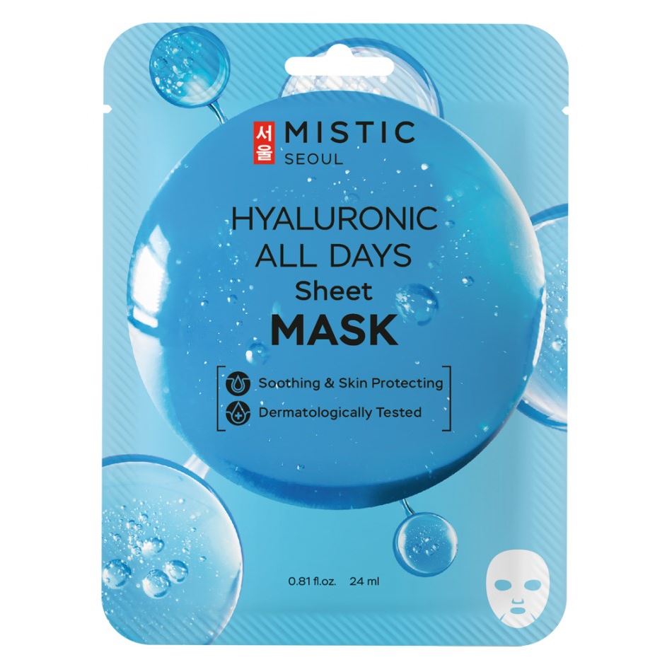 Mistic Care Hyaluronic All Days Sheet mask  Тканевая маска для лица с гиалуроновой кислотой 