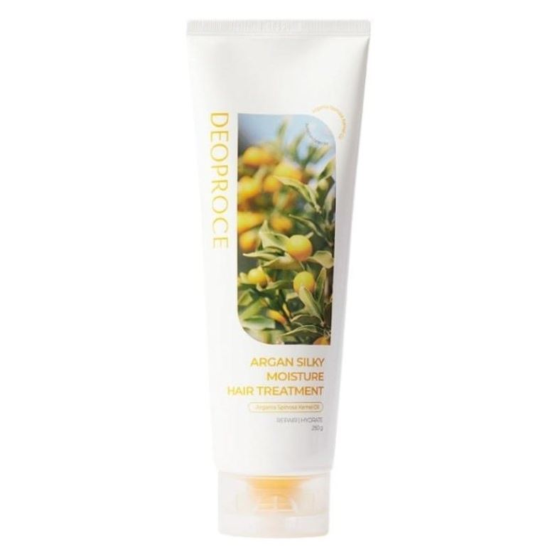 Deoproce Hair Care Argan Silky Moisture Hair Treatment  Бальзам для волос с аргановым маслом