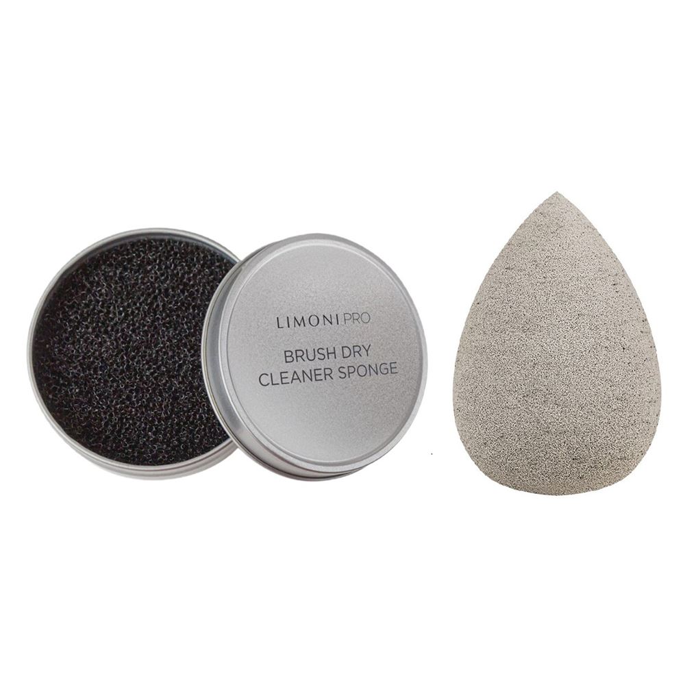 Limoni Gift Sets Набор аксессуаров №3 Набор : Губка для очищения кистей, Спонж