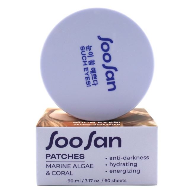 SooSan Face Care Patches with Marine Algae & Coral Патчи для глаз от отеков и мешков с экстрактом морских водорослей и кораллом  Патчи для глаз от отеков и мешков с экстрактом морских водорослей и кораллом 