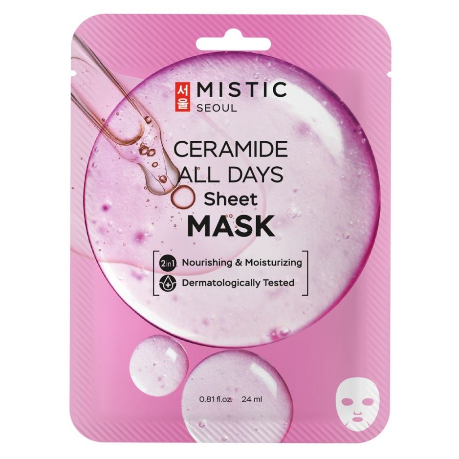 Mistic Care Ceramide All Days Sheet mask Тканевая маска для лица с керамидами 