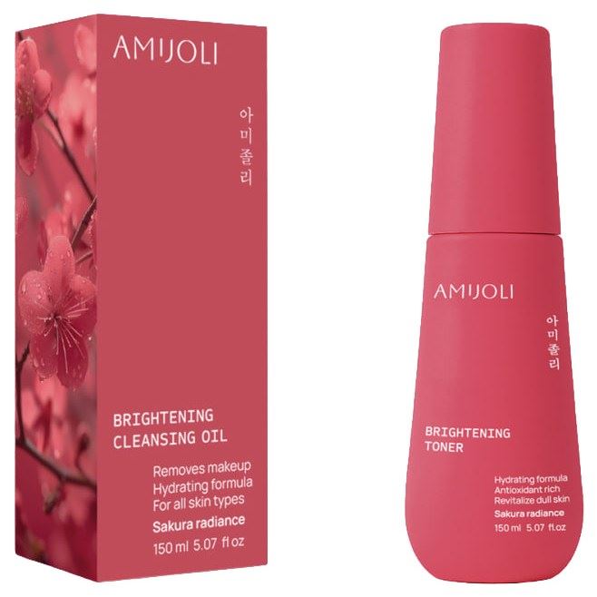 AMIJOLI Brightening Brightening Toner Sakura Radiance  Тонер для лица с экстрактом сакуры для выравнивания тона кожи