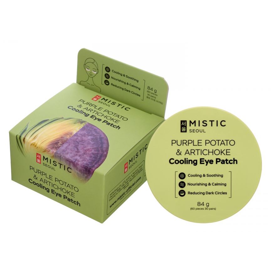 Mistic Care Purple Potato & Artichoke Cooling Eye Patch Охлаждающие патчи с экcтрактами артишока и фиолетового батата 