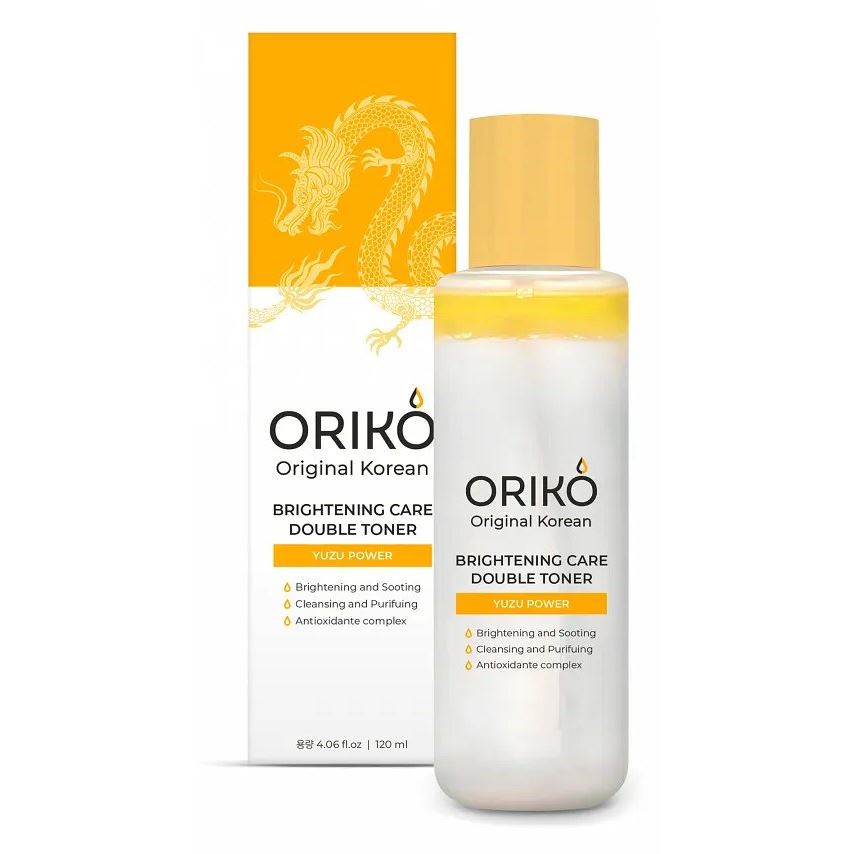 ORIKO Original Korean Brightening Care Brightening Care Double Toner With Yuzu Extrac Двухфазный тонер для лица с экстрактом юдзу, выравнивающий тон кожи
