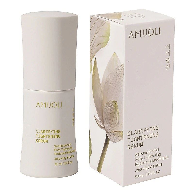 AMIJOLI Clarifying  Clarifying Tightening Serum JeJu Сlay & Lotus Cыворотка для лица с кислотами, вулканической глиной и экстрактом лотоса против несовершенств