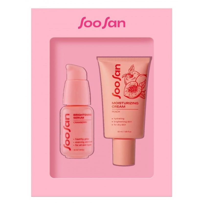 SooSan Face Care Набор Glow & Tone Set Набор: крем для лица, сыворотка для лица 