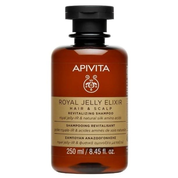 Apivita Hair Care Royal Jelly Elixir Revitalizing Shampoo Шампунь восстанавливающий Эликсир маточного молочка
