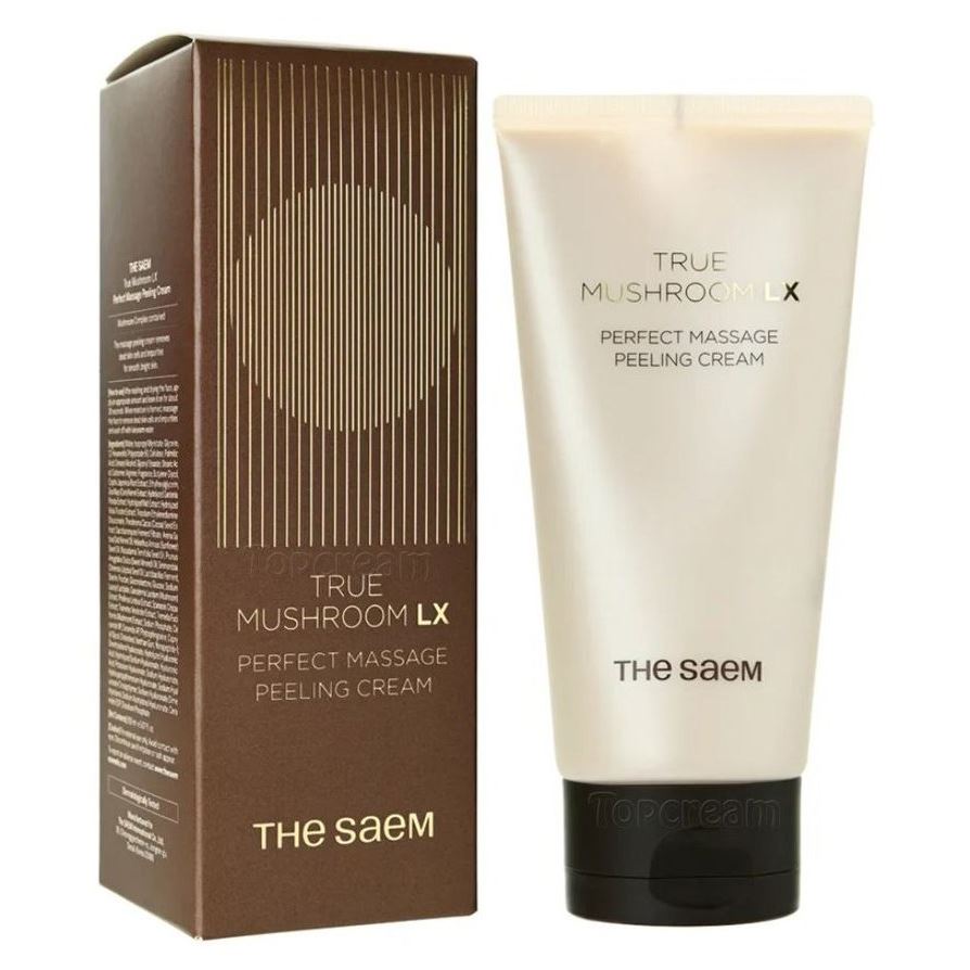 The Saem Face Care True Mushroom LX Perfect Massage Peeling Cream Крем-эксфолиант для лица очищающий с грибным комплексом 