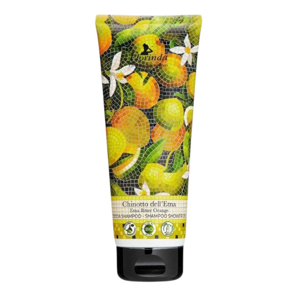 Florinda Tessuti Italiani Mosaico Italiano Shampoo Shower Gel Chinotto dell'Etna Коллекция Итальянская Мозаика. Гель для душа  Горький Апельсин Этны 